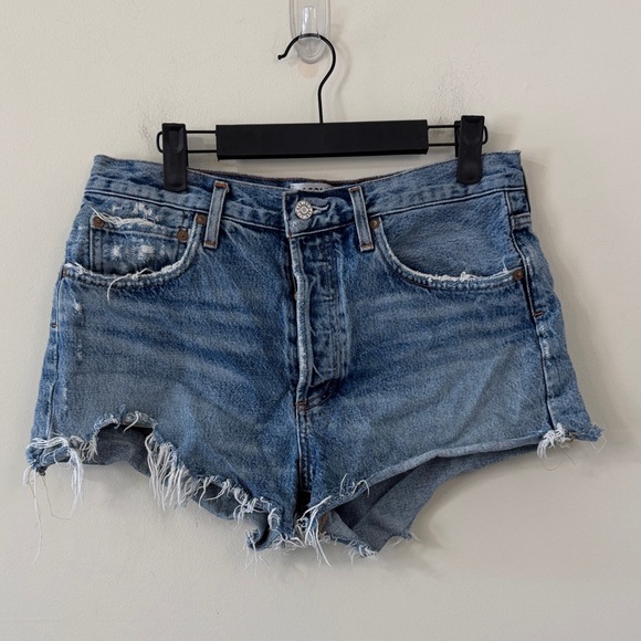 Agolde Parker Vintage Cut Off Short Dark Swapmeet Size 28 - Picture 2 of 7